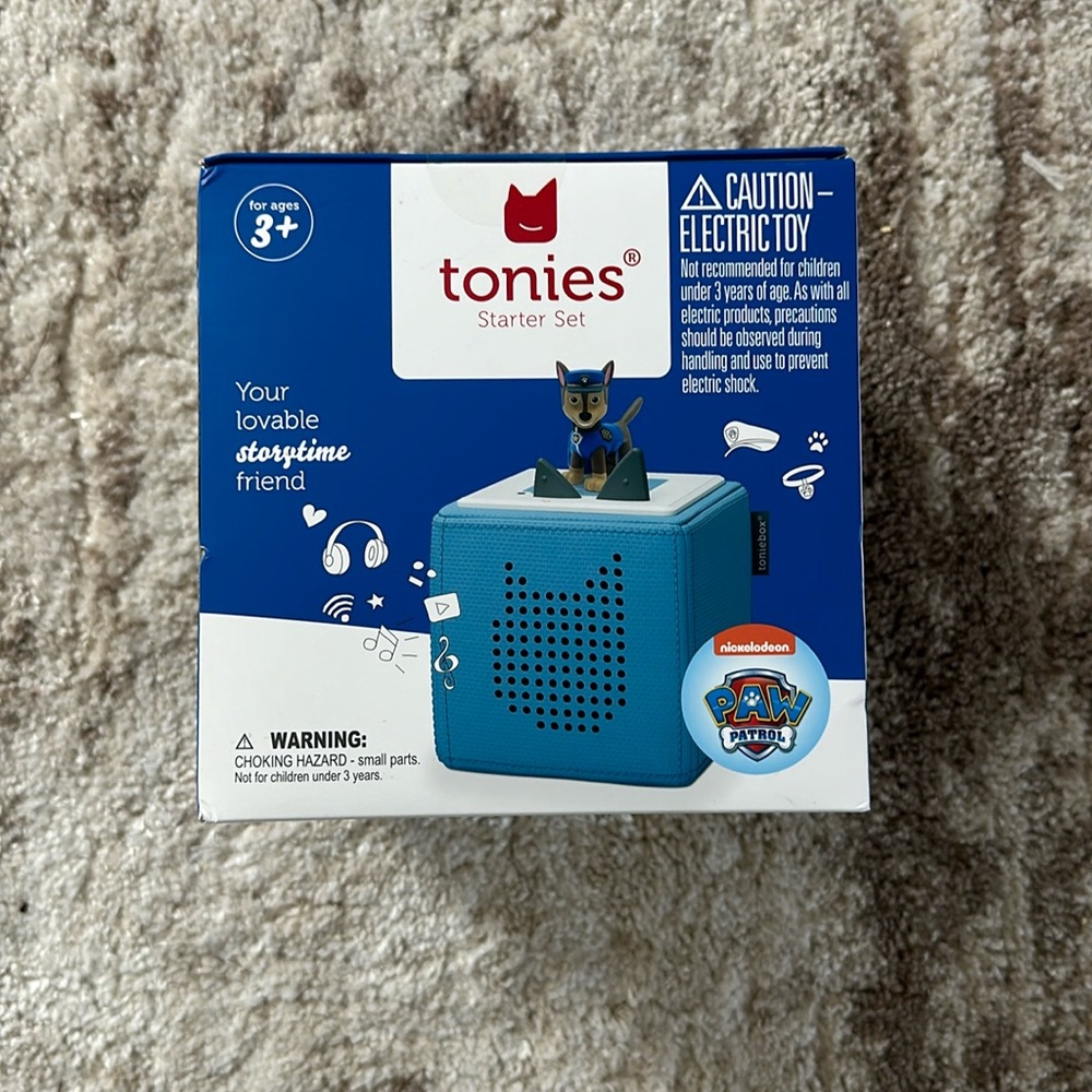 🐾🚔NWT CHASE PAW PATROL TONIE STARTER BOX🚔🐾
